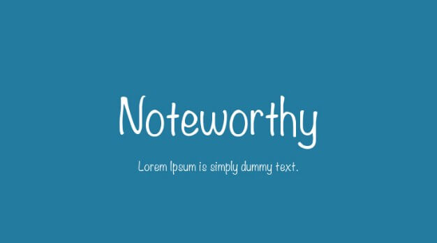 Noteworthy bold font download for windows